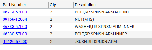 NEW Genuine Suzuki Parts
