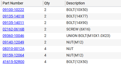 NEW Genuine Suzuki Parts