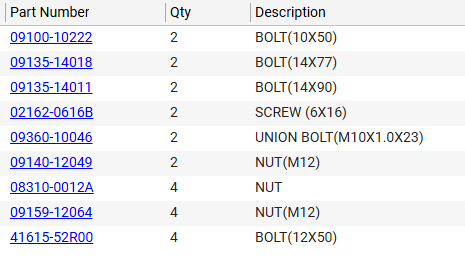 NEW Genuine Suzuki Parts