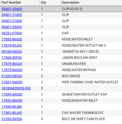 NEW Genuine Suzuki Parts