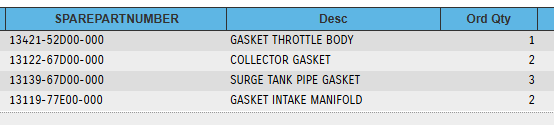 NEW Genuine Suzuki Parts