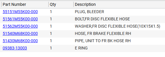 NEW Genuine Suzuki Parts