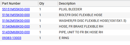 NEW Genuine Suzuki Parts