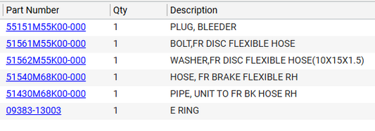 NEW Genuine Suzuki Parts