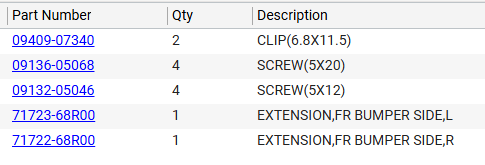 NEW Genuine Suzuki Parts