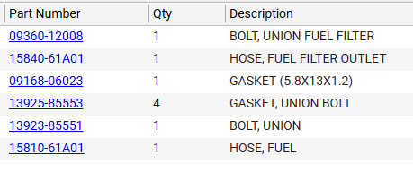NEW Genuine Suzuki Parts