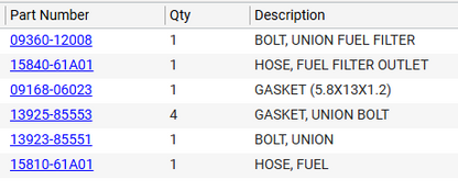 NEW Genuine Suzuki Parts