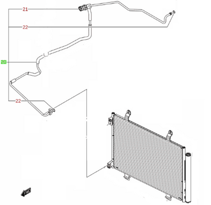 NEW Genuine Suzuki SWIFT SPORT 2011-16 Air Con Condenser Liquid Pipe 95731-68L00