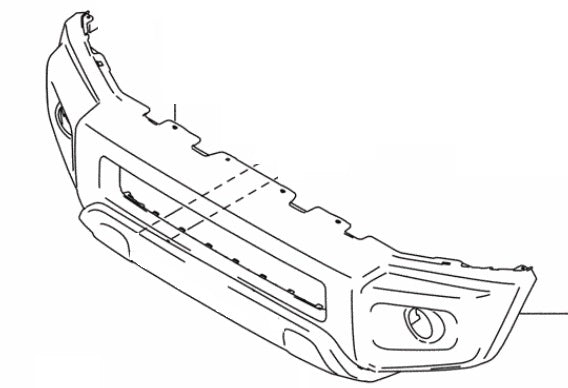 NEW Genuine Suzuki JIMNY 2019 On IMPORT MODEL Front Bumper Black Plastic 71711M73T01-5PK
