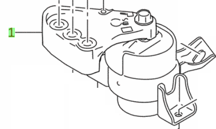 NEW Genuine Suzuki IGNIS 1.2 ENGINE MOUNT MOUNTING Right Side 11610-73S00