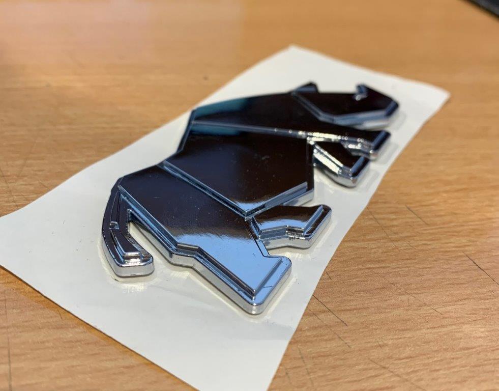 3x NEW Genuine Suzuki RHINO BADGE Chrome Swift Jimny GV Vitara SJ Samurai 3 PACK