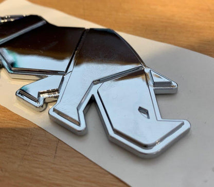 3x NEW Genuine Suzuki RHINO BADGE Chrome Swift Jimny GV Vitara SJ Samurai 3 PACK