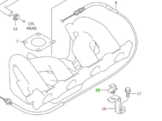 NEW Genuine Suzuki JIMNY Throttle Cable Stay Clip Holder