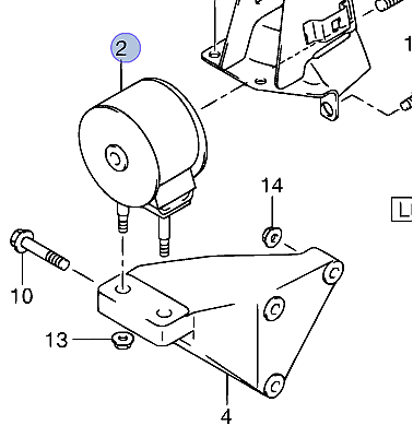 NEW Genuine Suzuki SWIFT 2005-2010 Engine Mount Round Left Passenger 11620-62J00