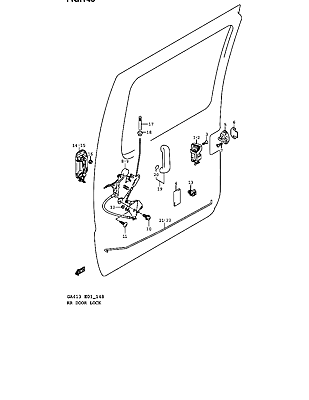 NEW Genuine Suzuki CARRY VAN SLIDING Door INTERIOR Handle 82930-77A00-P4Z