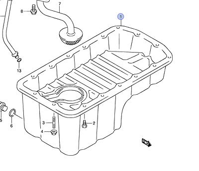 NEW Genuine Suzuki ALTO 2002-2006 1.0 Engine Oil Sump Pan 11510M79F00 No PLUG