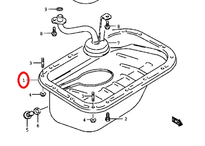NEW Genuine Suzuki SWIFT 1.0 2000-2005 Engine Oil Sump Pan 11510-60B10 No PLUG