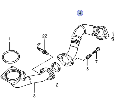NEW Genuine Suzuki SWIFT 1.3 2005-2011 RS413 FRONT PIPE EXHAUST 14220-63JB2