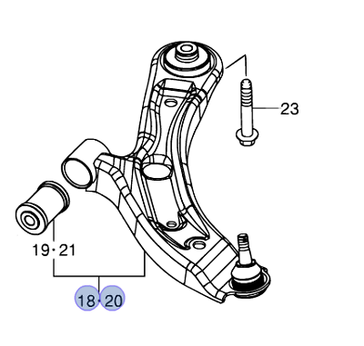 NEW Genuine Suzuki SWIFT Suspension Arm PASSENGER SIDE FRONT 2010-17 45202-68L10