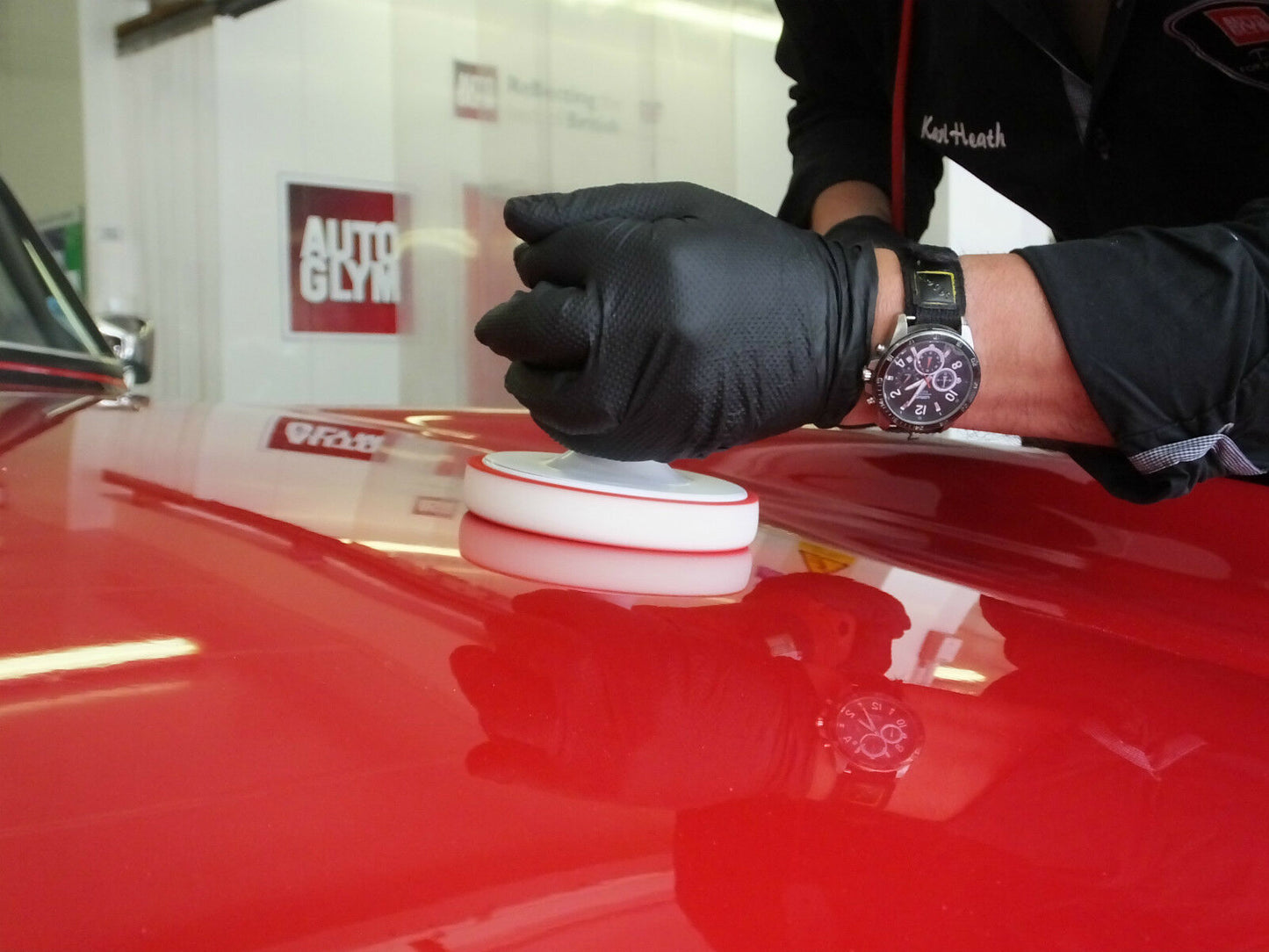 AUTOGLYM DRAPER Machine Rotary Polish RAPID RENOVATOR Kit Set Pad Polisher +GIFT