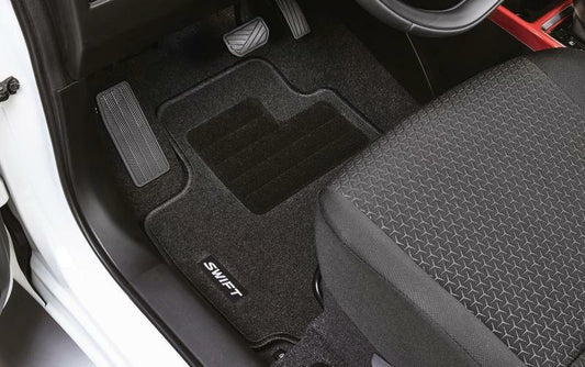 NEW Genuine Suzuki SWIFT 2017-24 Carpet Mats Set 4 Black Embroidered 75901-52RD1