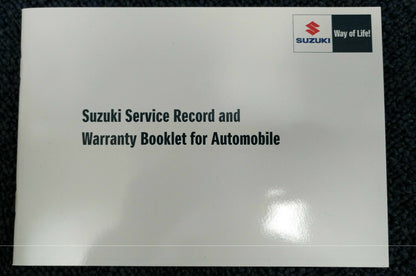 NEW Genuine Suzuki CAR Service Book Record 12,500 Mile Servicing 99000-99004-SMC