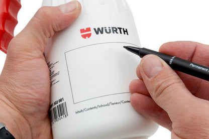 Genuine WURTH Brake Cleaner PUMP SPRAY BOTTLE 0891503001 + 2L FLUID 0890108100