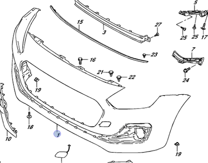 NEW Genuine Suzuki SWIFT 2017-24 FRONT BUMPER Cover PRIMED 71711-53R00-799