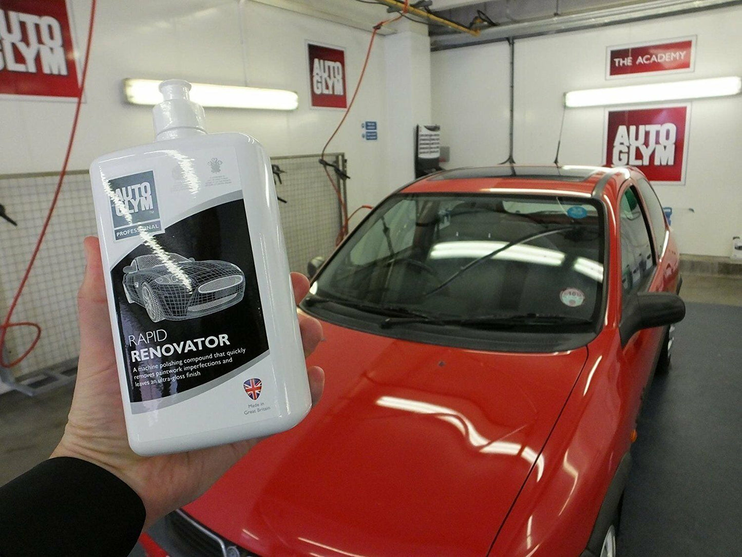 AUTOGLYM DRAPER Machine Rotary Polish RAPID RENOVATOR Kit Set Pad Polisher +GIFT