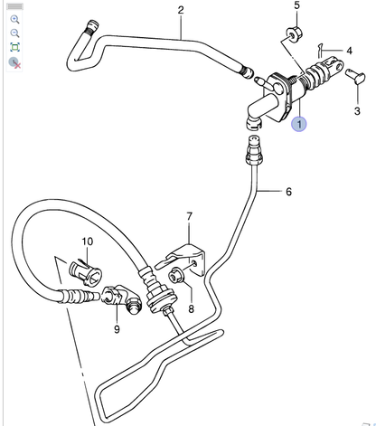 NEW Genuine Suzuki GV GRAND VITARA Clutch Master Cylinder 1.9 2.0 2005-16 23810-64J00