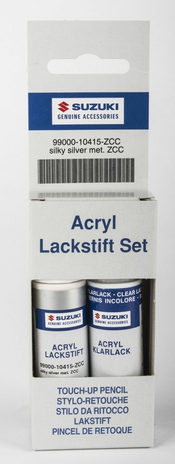 BRAND NEW Genuine Suzuki TOUCH UP PAINT Stick Pen Brush Set SILKY SILVER MET ZCC