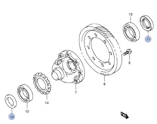 NEW Genuine Suzuki ALTO 09-15 PAIR Driveshaft Gearbox Diff Oil Seals + Hub Nuts