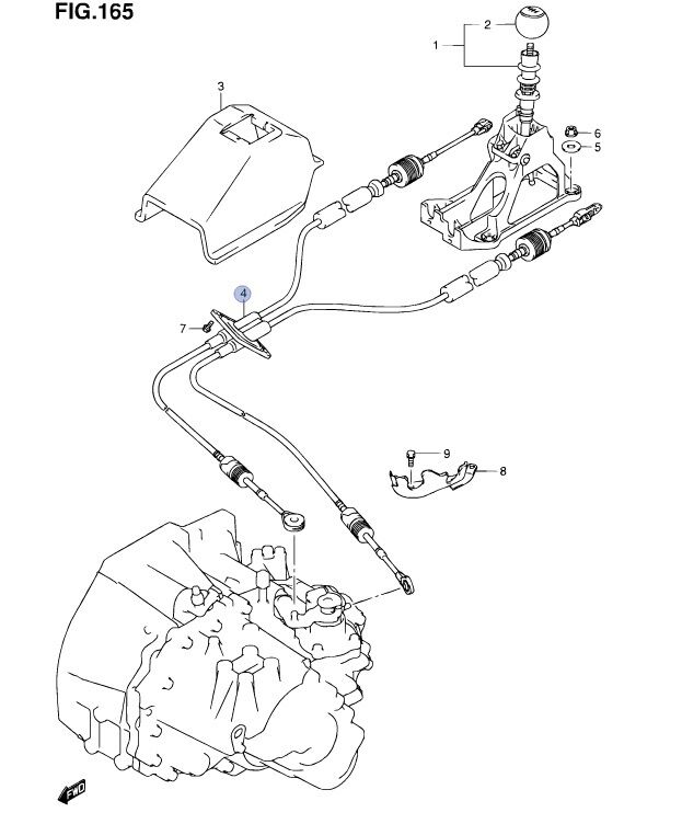 NEW Genuine Suzuki SX4 2008-2012 Gear Cables 5 SPEED MANUAL PETROL 28300-79J21