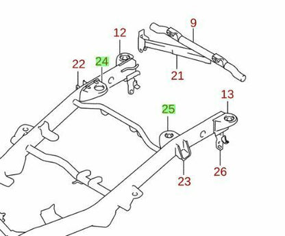 NEW Genuine Suzuki JIMNY Right Side Rear Coil Spring Cup Support Chassis 57880-81A00