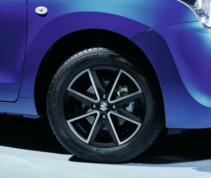 4x NEW Genuine SWIFT 2017-On Alloy Wheels 15" 43210-60PS0-0SP BLACK Silver