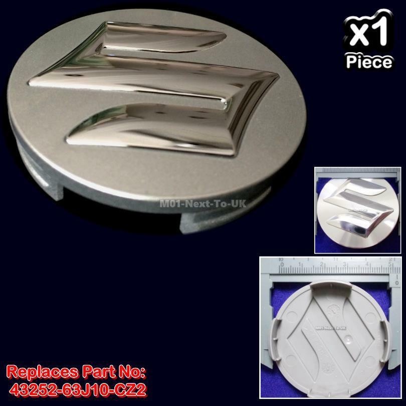 Genuine Suzuki SWIFT SX4 SPLASH Alloy Wheel Centre Cap Silver 43252-63J10-CZ2