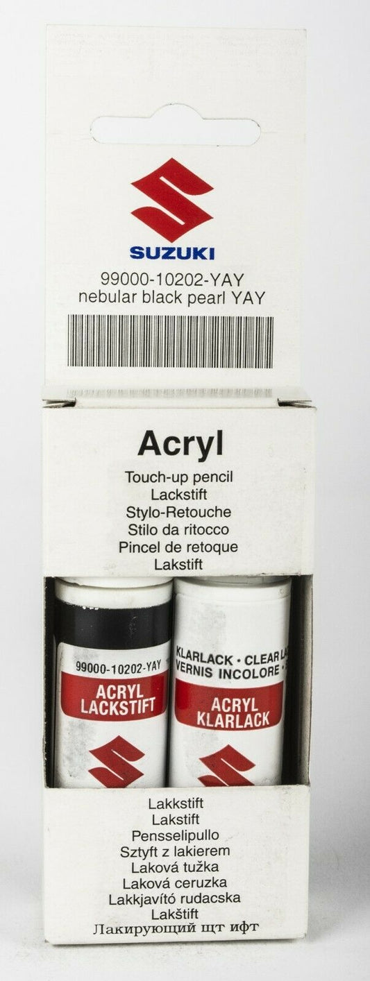 NEW Genuine Suzuki TOUCH UP PAINT Stick Pen Brush Set NEBULAR BLACK PEARL YAY