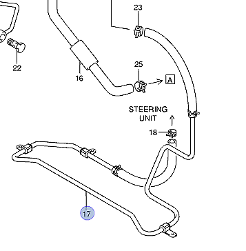 NEW Genuine Suzuki GV Grand Vitara POWER STEERING PIPE RETURN LHD 49220-78K70