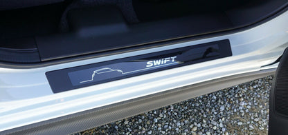 Genuine Suzuki SWIFT 2017-> Sill Guard Protector Trims Set BLACK 990E0-53R60-001