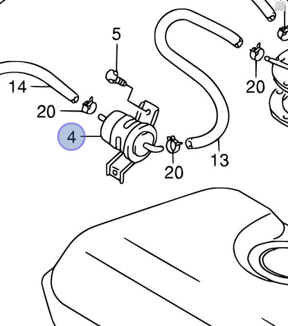 NEW Genuine Suzuki GV GRAND VITARA Fuel Filter for SQ Models 15410-65D00 Bracket