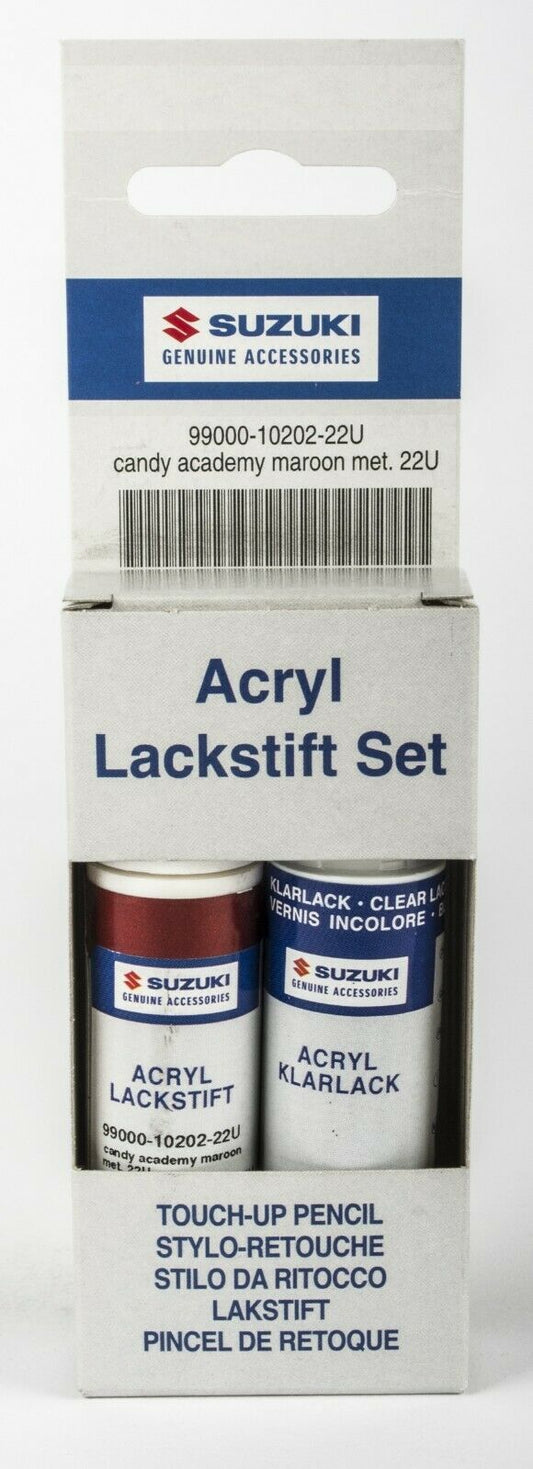 NEW Genuine Suzuki TOUCH UP PAINT Stick Pen Brush Set CANDY ACADEMY MAROON 22U