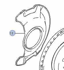1x NEW Genuine Suzuki SWIFT 2005-11 Front Brake Disc Back Cover Plate 55321-63J00