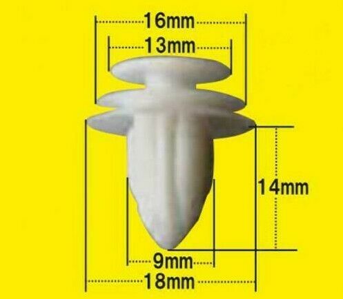 NEW Genuine Suzuki INTERIOR DOOR CARD TRIM CLIPS WHITE 09409-10312 PACK OF 10