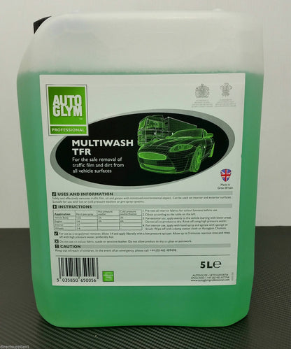 NEW Autoglym Professional MULTIWASH TFR POWERMAX 5L 5 Litre FREE AIR FRESHENER