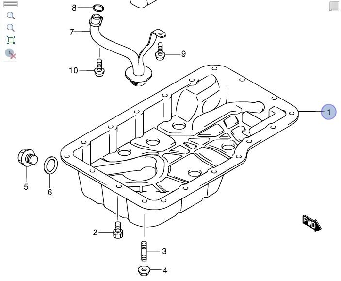 NEW Genuine Suzuki Ignis Wagon R + Liana Engine Oil Sump Pan 1.3/5/6 11510-69G03