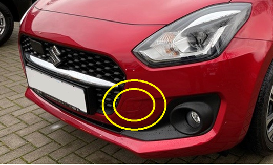 NEW Genuine Suzuki SWIFT 2017 ON Tow Eye Cover Clip Cap PAINTED RED 71712-52R00-ZWP