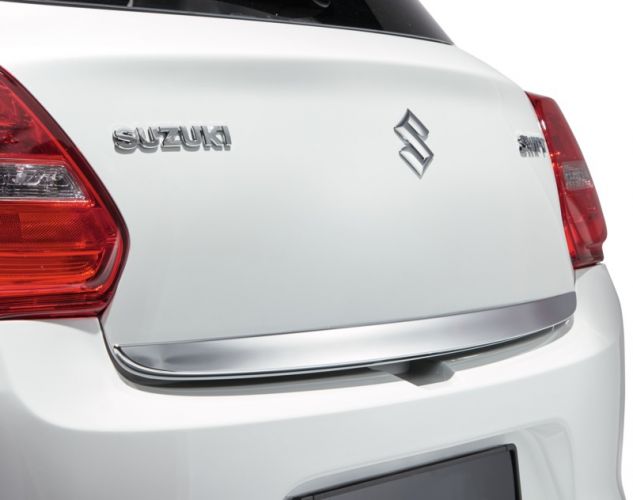 NEW Suzuki SWIFT 2017-ON Rear Tailgate Hatch Moulding Trim CHROME SILVER 990E0-53R22