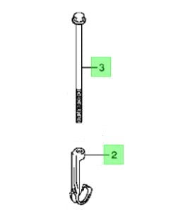 Genuine Suzuki CARRY VAN Spare Wheel Carrier BOLT & HOOK 71531-68H00 71520-79A10